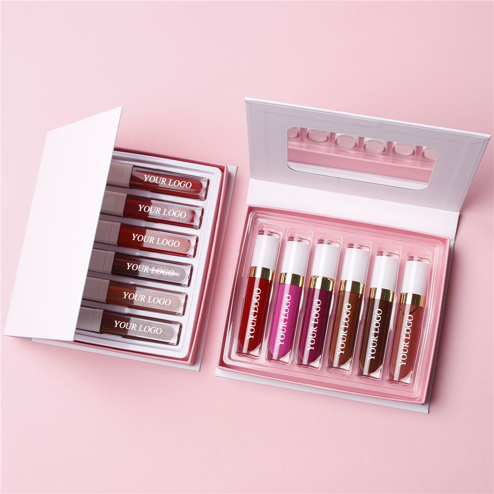 Custom Lipstick Private Label High Shine Pearl Shimmer Empty Lipgloss Tubes Supplier Of Lip Gloss Kit Cosmetic 