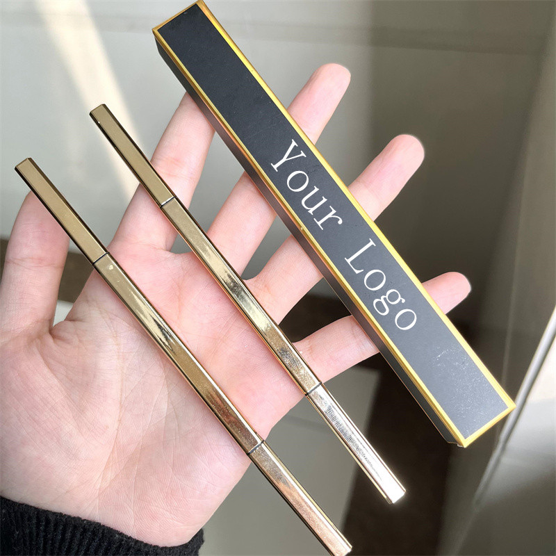Private Label Your Logo 5 Colors Waterproof Eyebrow Makeup Cosmetics Gold Eyebrow Pencil 