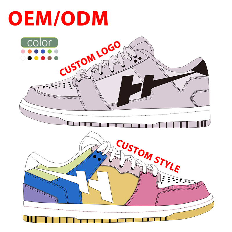 Original Custom Logo Retro Men Women Skateboard Manufacturer Basketball Casual Leather Sneakers Low Top Custom Shoes 