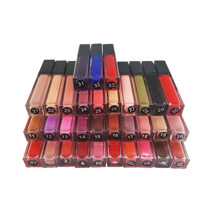 Wholesale Cosmetics Long Lasting Wear Non-stick Cup Custom Waterproof Velvet Nude Matte Liquid Lipstick Vegan Free Oem 33 Colors 