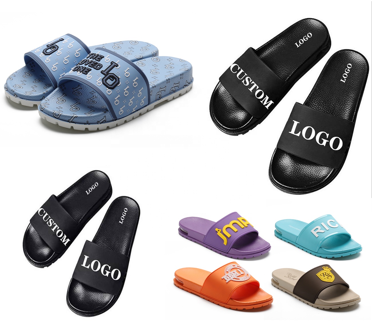Henghao Men Custom Logo Summer Slippers Comfortable Shoes Shenzhen Slippers Outdoor Comfortable Sandals And Slippers For Men 