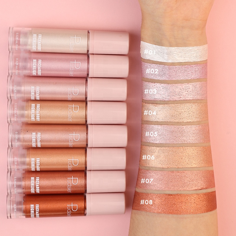 Face &amp; Body Highlight Sparking Skin And Dazzling Makeup Waterproof Natural Liquid Highlighter Oem Cosmetics 