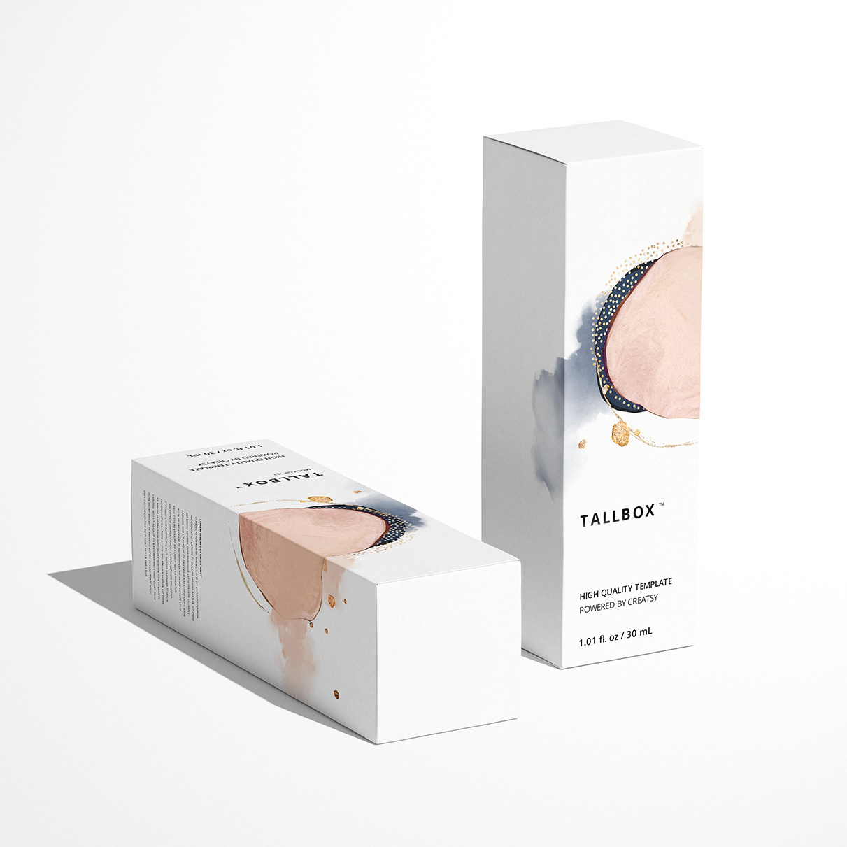 Eco-friendly Custom Logo Folded Card Paper Carton Packaging Kraft Small Box Beauty Lipstick Cosmetic Bottle Serum Gift Packaging 