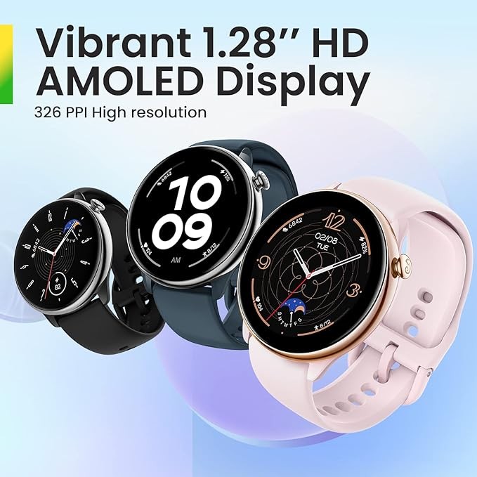 Amazfit GTR Mini 43mm Smartwatch Reloj Inteligente, 5 Posiciones satélite GPS, AMOLED, 326 PPI, 120+ Modos Deportivo, SpO2, Monitor de frecuencia cardíaca, 5 ATM Impermeable, Monitor de sueño