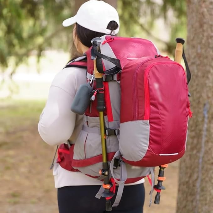 WXJJZM Mochila de escalada for acampar al aire libre, bolsa de almacenamiento suave plegable for montañismo, impermeable, for viaje y senderismo, 40L
